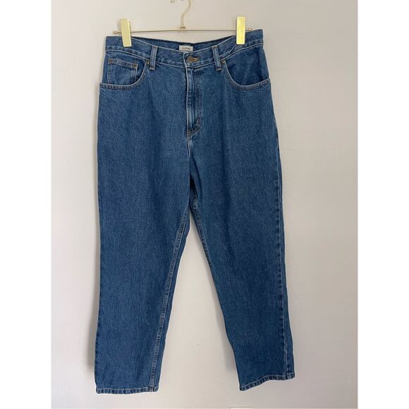 LL BEAN Original Fit Relaxed Jeans Size 12 Petite - Picture 1 of 10